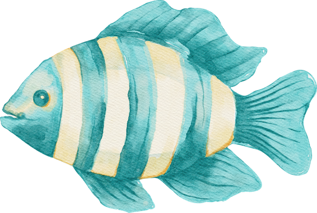Pez de acuarela
